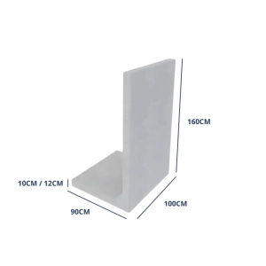 Mur Ogrodzeniowy 160cmx100cm Beton Architektoniczny